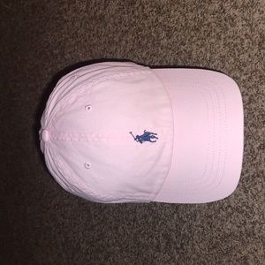 Polo Ralph Lauren Baseball Cap Pink Embroidered Logo